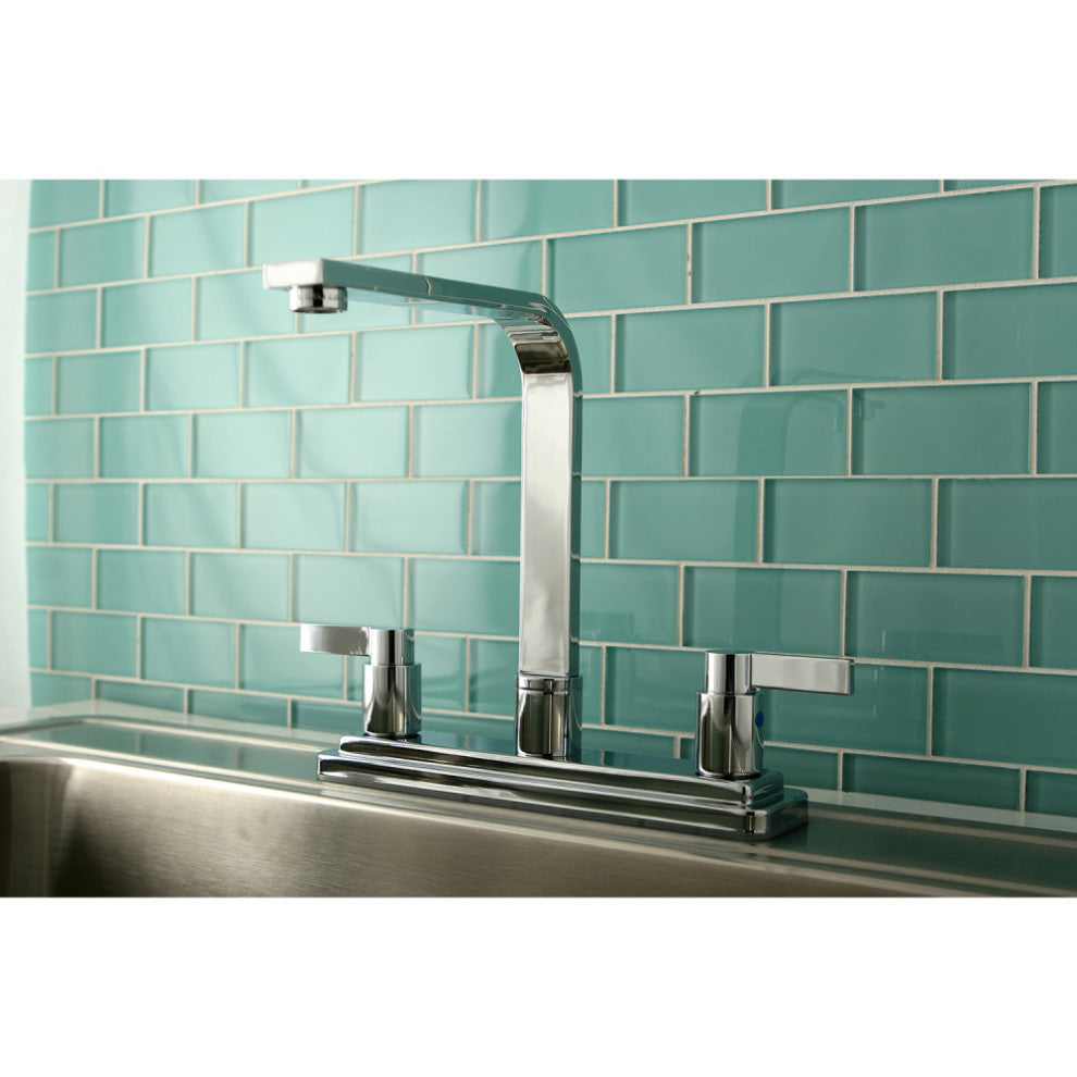 Kingston Brass Centerset Kitchen Faucet, Polished Chrome
