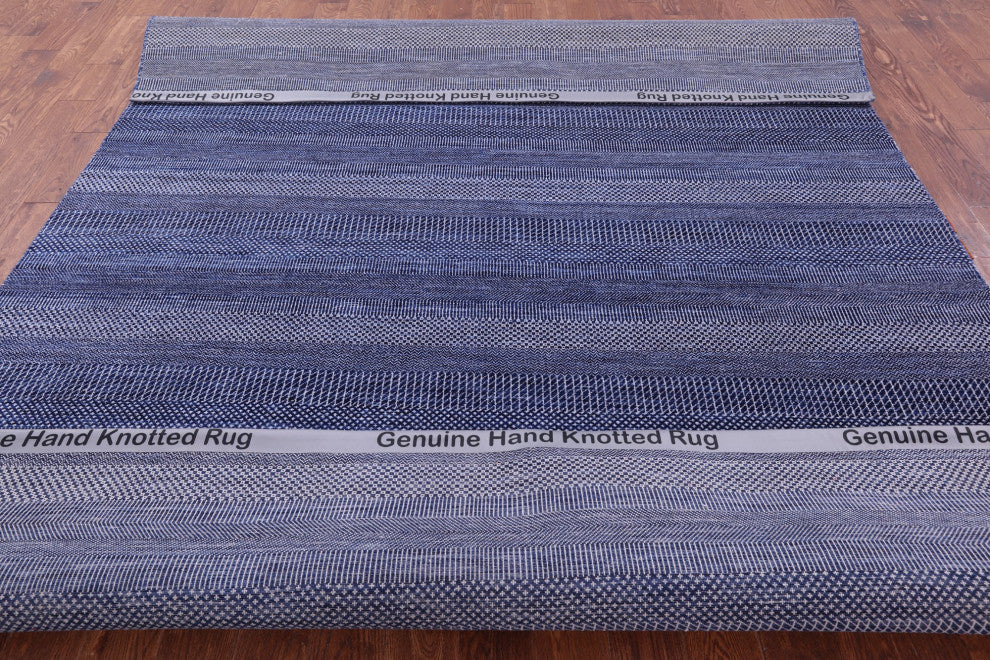 Savannah Grass Handmade Wool and Silk Rug 8' 1" X 10' 3" Q11916