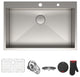 Kraus KP1TS33S-2 Pax™ 33"� Single Bowl Stainless Steel Drop-In Kitchen Sink