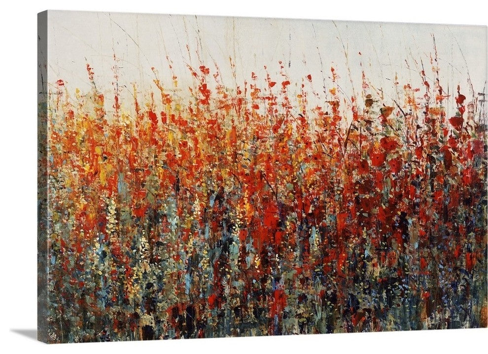Crimson Evening Wrapped Canvas Art Print, 48"x32"x1.5"