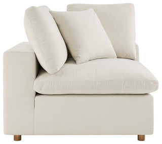 Commix Down Filled Overstuffed 7-Piece Sectional Sofa, Light Beige