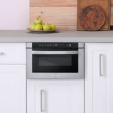 24" Built-in Microwave Drawer With Automatic Presets, Stainless Steel