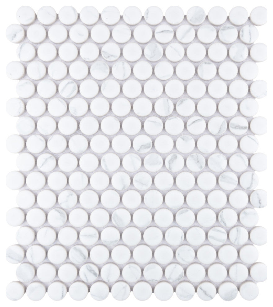Merola Tile Carrione Penny Porcelain Floor and Wall Tile Sample