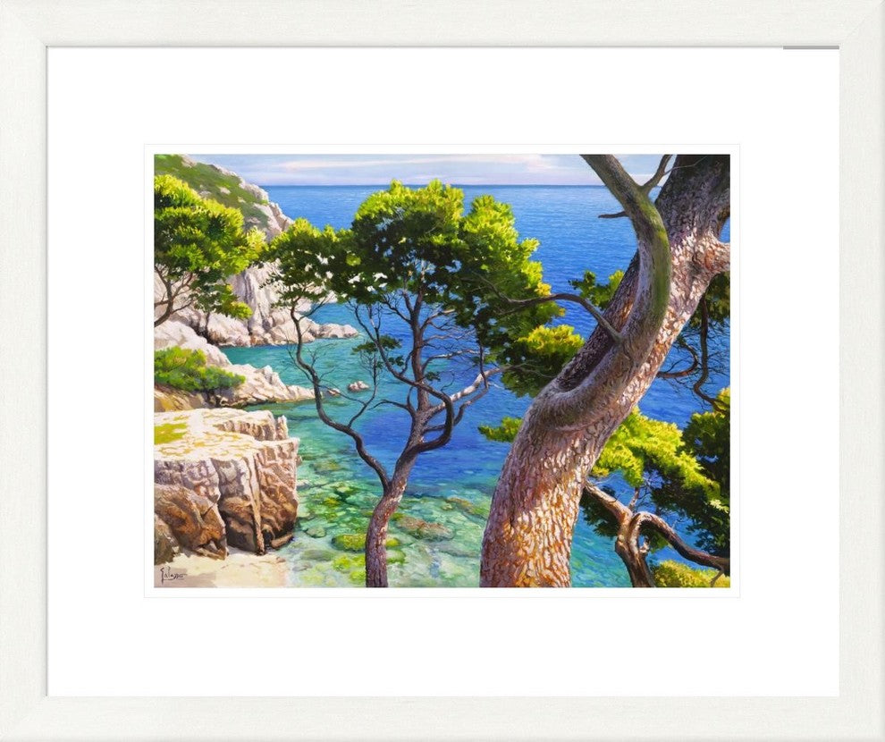 "Lavandou" Framed Digital Print by Adriano Galasso, 25x21"