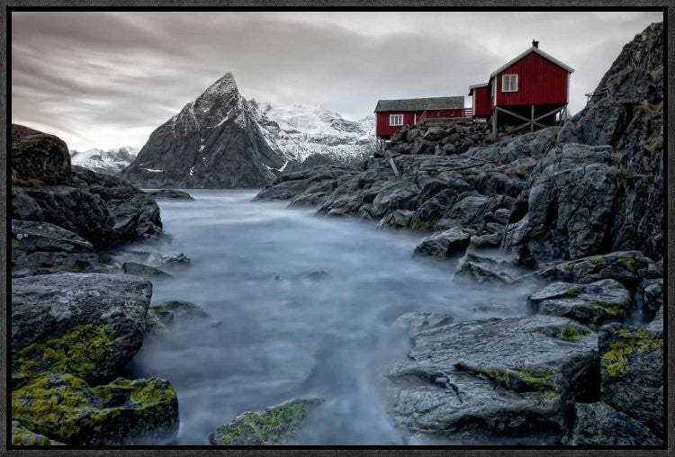 "Living Norway" Framed Canvas Giclee by Liloni Luca, 23x16"