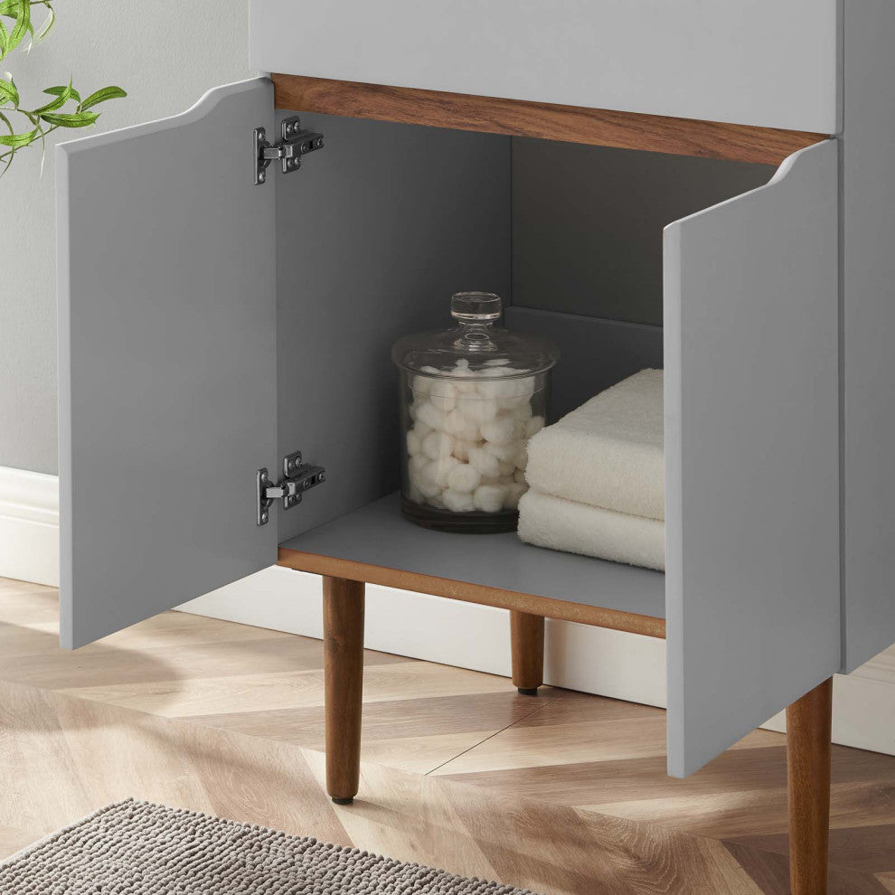 Harvest 24" Bathroom Vanity Gray Black -5357