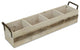 Rectangular Wood Storage, 4-Compartment, Light Brown