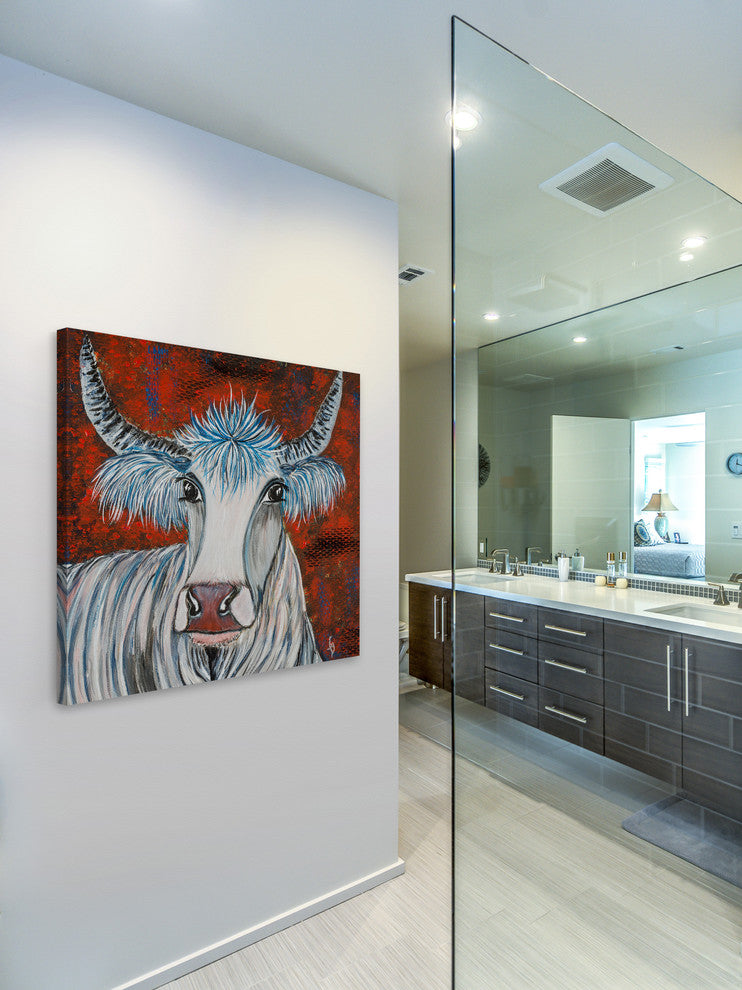 "Sai" Painting Print on Wrapped Canvas, 48"x48"