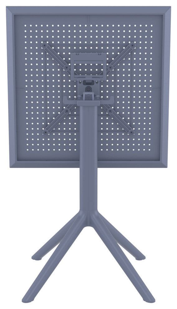 Sky Square Folding Table 24 inch Dark Gray