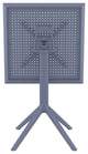 Sky Square Folding Table 24 inch Dark Gray
