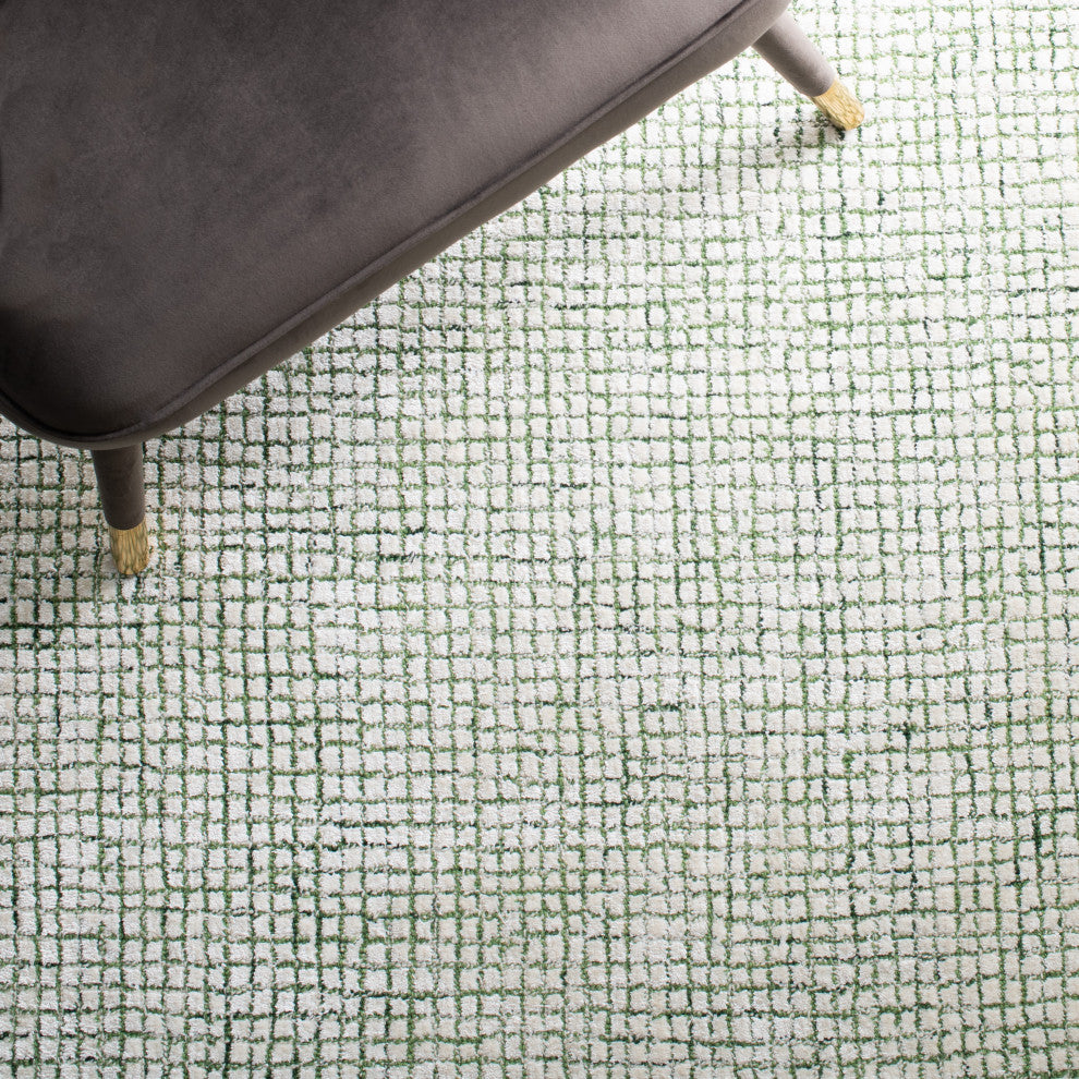 Safavieh Couture Abstract Collection, ABT470 Rug, Ivory/Green, 4'x6'