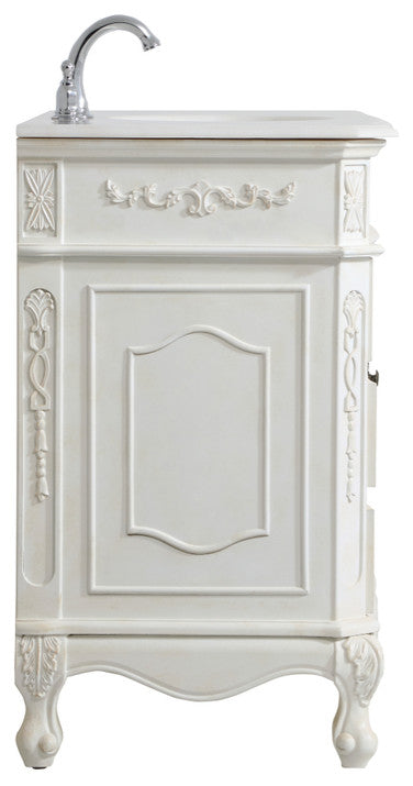 42" Single Bathroom Vanity, Antique White