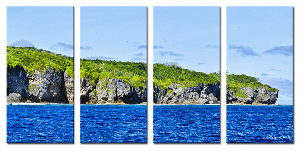 Ready2hangart Chris Doherty 'Niue Pano P' 4-piece Canvas Wall Art