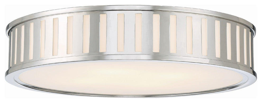 Crystorama Lighting Group KEN-8305 Kendal 4 Light 23"W Flush - Polished Nickel