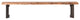 76 Inch Bench Extra Small Smoked Brown Industrial