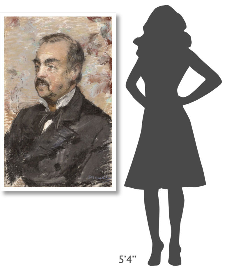 "Portrait of Julien de la Rochenoire" Print by Edouard Manet, 30"x46"