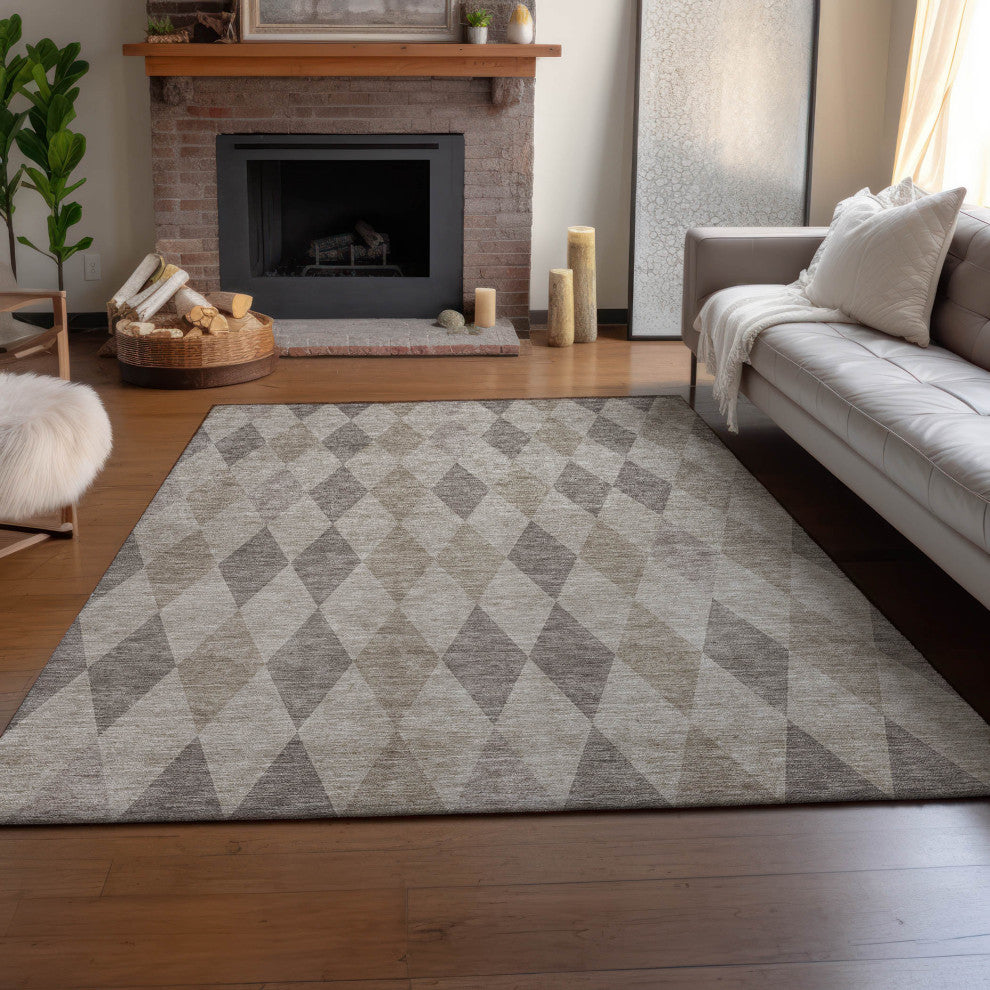 Premium Machine Washable Mayfield AMF561 Beige 2'6" x 3'10" Rug