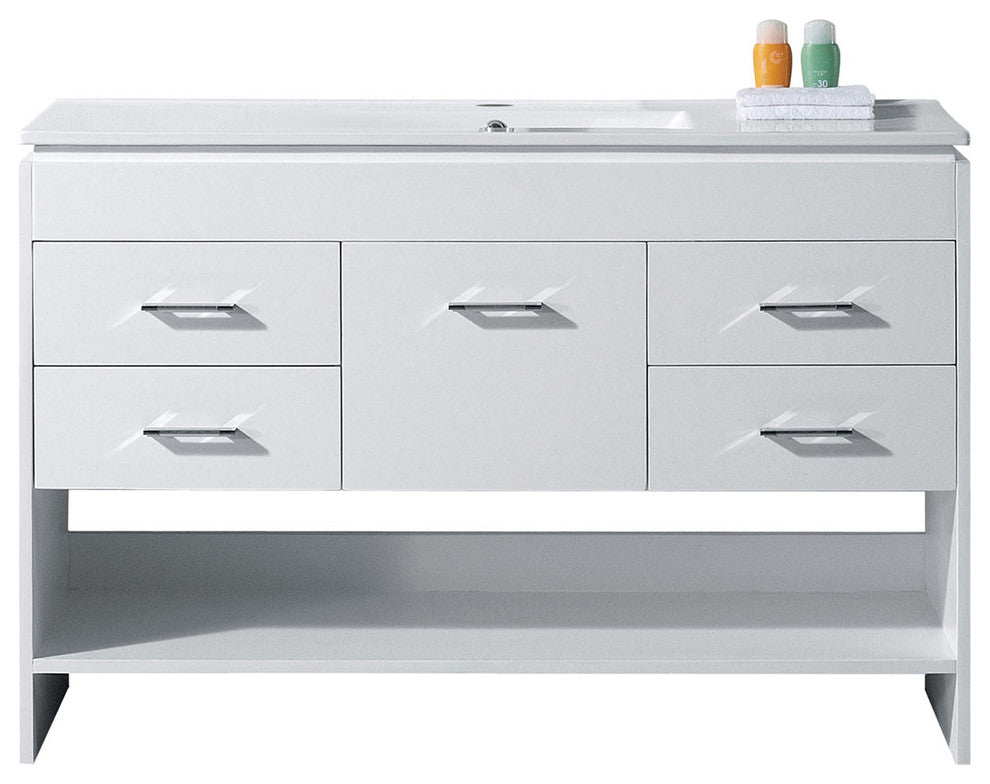 Gloria 48" Single Bathroom Vanity Set, White