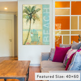 "Ocean Beach I Gallery" by Daphne Brissonnet, 18x12x1.5"