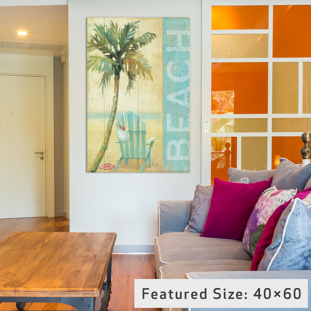 "Ocean Beach I Gallery" by Daphne Brissonnet, 18x12x1.5"