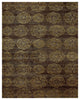 Weave & Wander Timeo Hand Knot Oriental Rug, Brown/Gold, 4'x6'