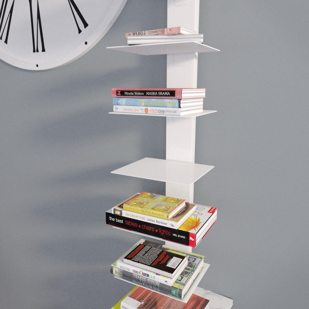 Acton Spine Tower Shelf, White