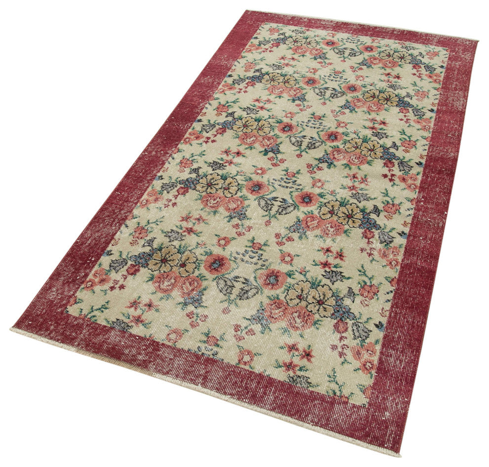 Rug N Carpet - Handmade Oriental 3' 3" x 6' 7" Antique Small Area Rug