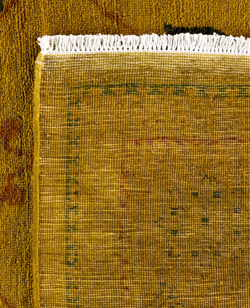 Overdyed One-of-a-Kind Hand-Knotted Area Rug Gold, 5' 10" x 8' 6"