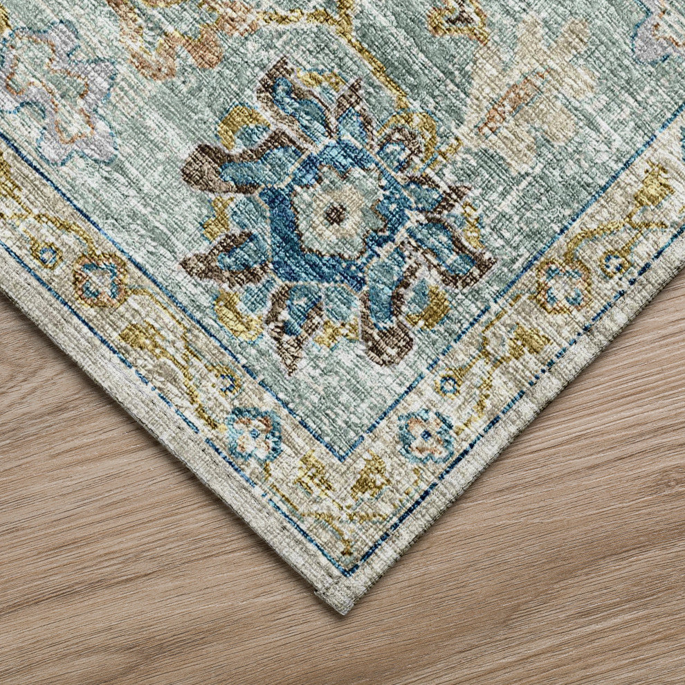 Indoor/Outdoor Marbella MB6 Ivory Machine Washable 9' x 12' Rug