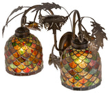 18W Oak Leaf & Acorn 2 LT Wall Sconce