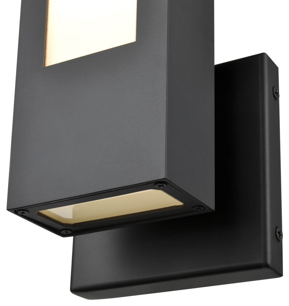 Amster 1-Light LED Module 16" Tall Powder Coated Black Outdoor