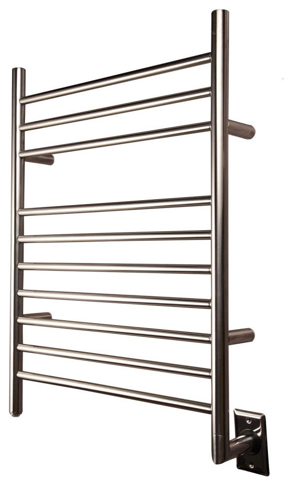 Heatgene Wall Mounted 10 Bar Hardwired Towel Warmer, Mirror Polish