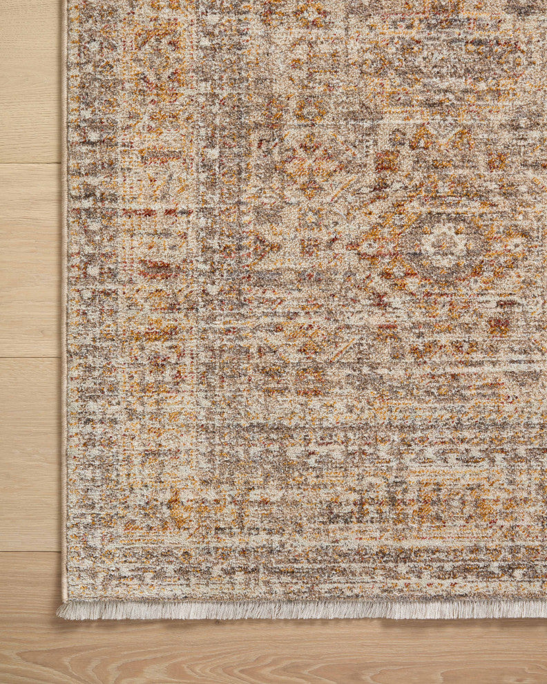 Angela Rose x Loloi Blake Oatmeal / Spice 2'-7" x 13' Runner Rug
