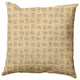 Criss Cross Bunnies Easter Indoor/Outdoor Throw Pillow, Corn Yellow, 20x20"