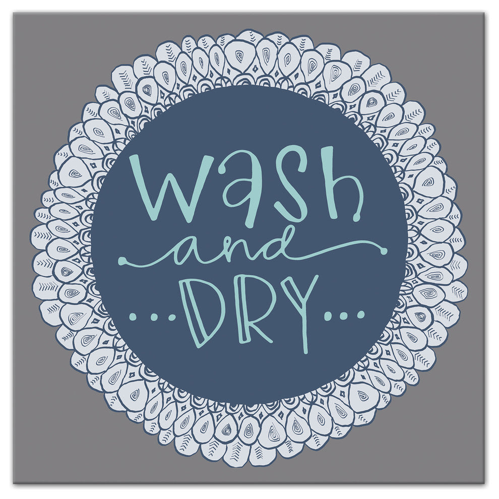 Wash and Dry Wall Art, 12"x12"