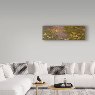 Claude Monet 'Water Lilies' Canvas Art, 47"x16"