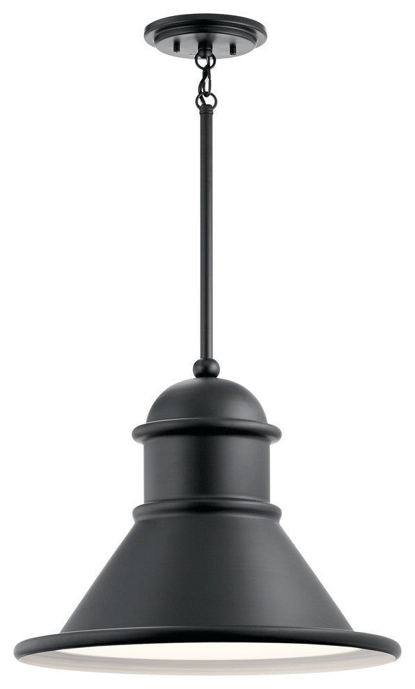 Kichler Northland 1 Light Outdoor Hanging Pendant in Black