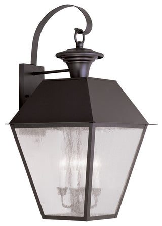 Livex 2172-07 4-Light Bronze Outdoor Wall Lantern, Bronze