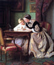 Jules Trayer The Lesson, 20"x25" Gallery Wrapped Canvas Print