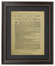Framed Dunlap Broadside - Declaration of Independence