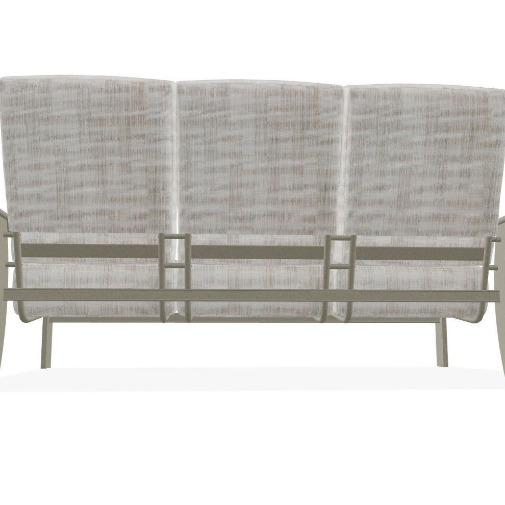 St. Catherine Deep Seat 3-Seat Outdoor Sofa, Illusion Plaid Birch/Storm