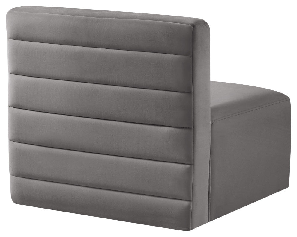 Quincy Modular Component, Gray, Armless Chair