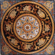 Botanical Roman Mosaic - Shana, 24"x24"