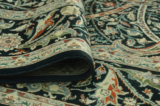 Pak-Persian Cingeswi Black/Green Rug, 8'0x10'2