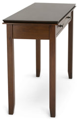 Artisan Solid Wood 46 Inch Wide Transitional Console Sofa Table In Russet Brown