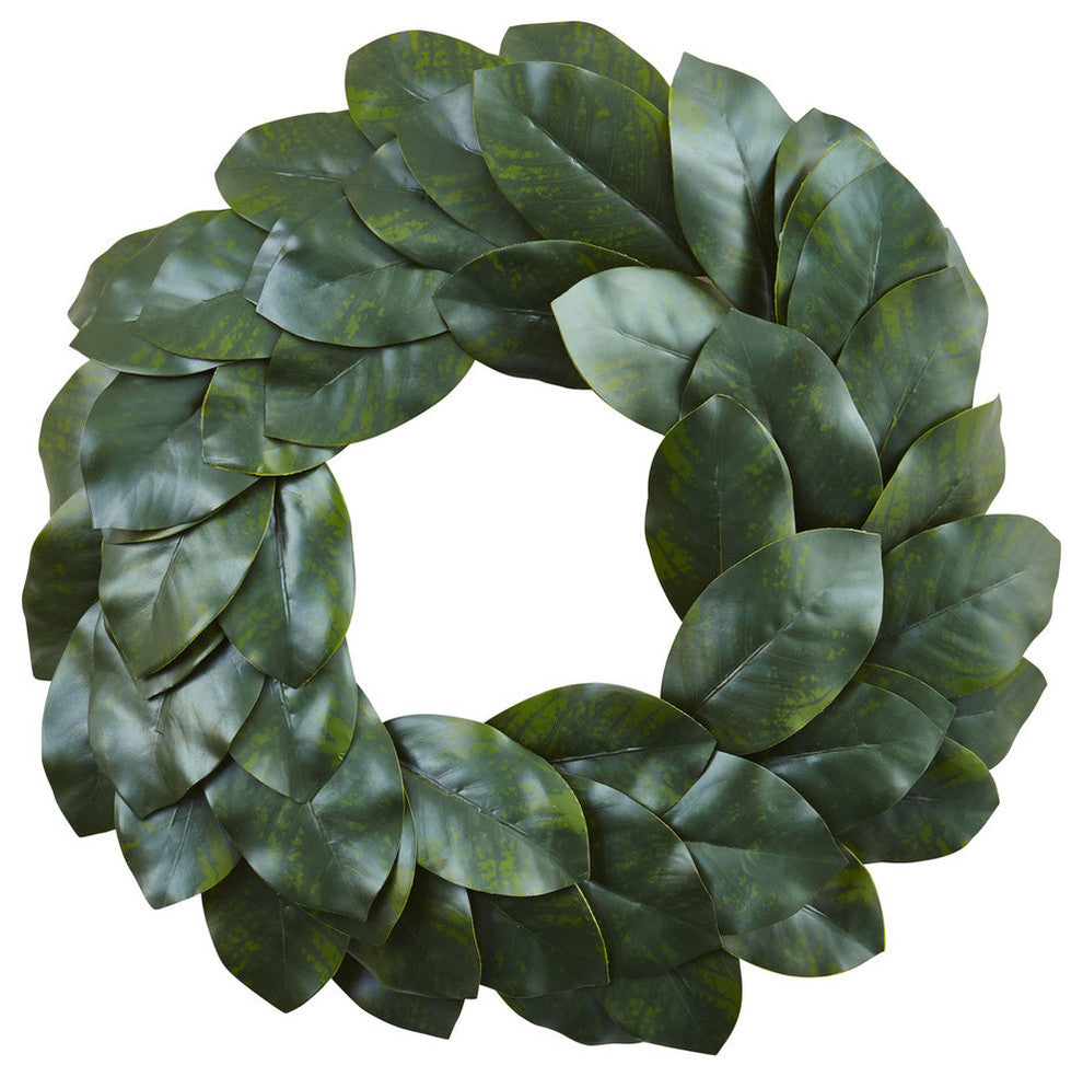 24" Magnolia Leaf Wreath