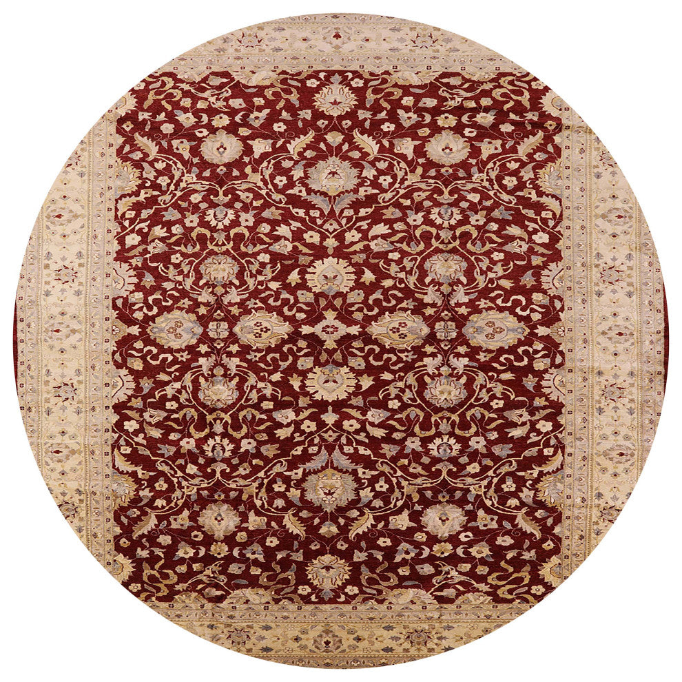Ahgly Company Indoor Round Mid-Century Modern Area Rugs, 3' Round