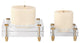 Uttermost Claire Crystal Block Candleholders, Set of 2