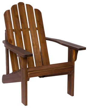 Shine Company Marina II Adirondack Chair With Hydro-Tex Finish, Oak