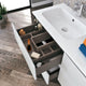 Royo Look Collection Bathroom Vanity with Sink, Gloss White, 48"